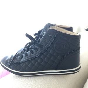 *RARE* CHANEL Cambon High-top Sneakers SZ 7.5
